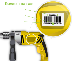 How to find your tool and model numbers